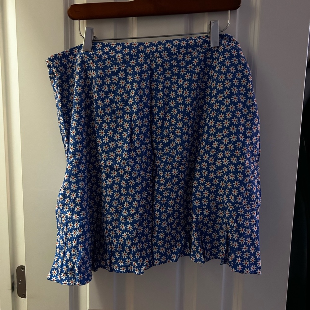 Madewell floral skirt
